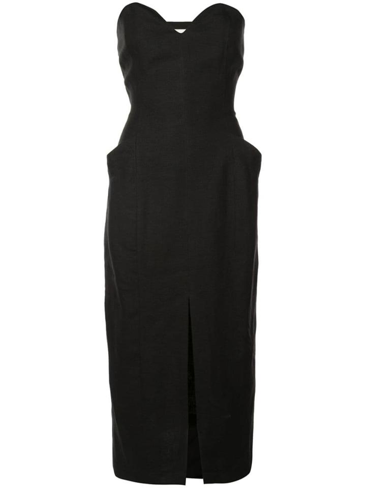 Mara Hoffman Strapless Midi Dress - Black
