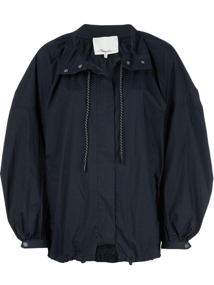 3.1 Phillip Lim Oversized Parka Coat - Blue