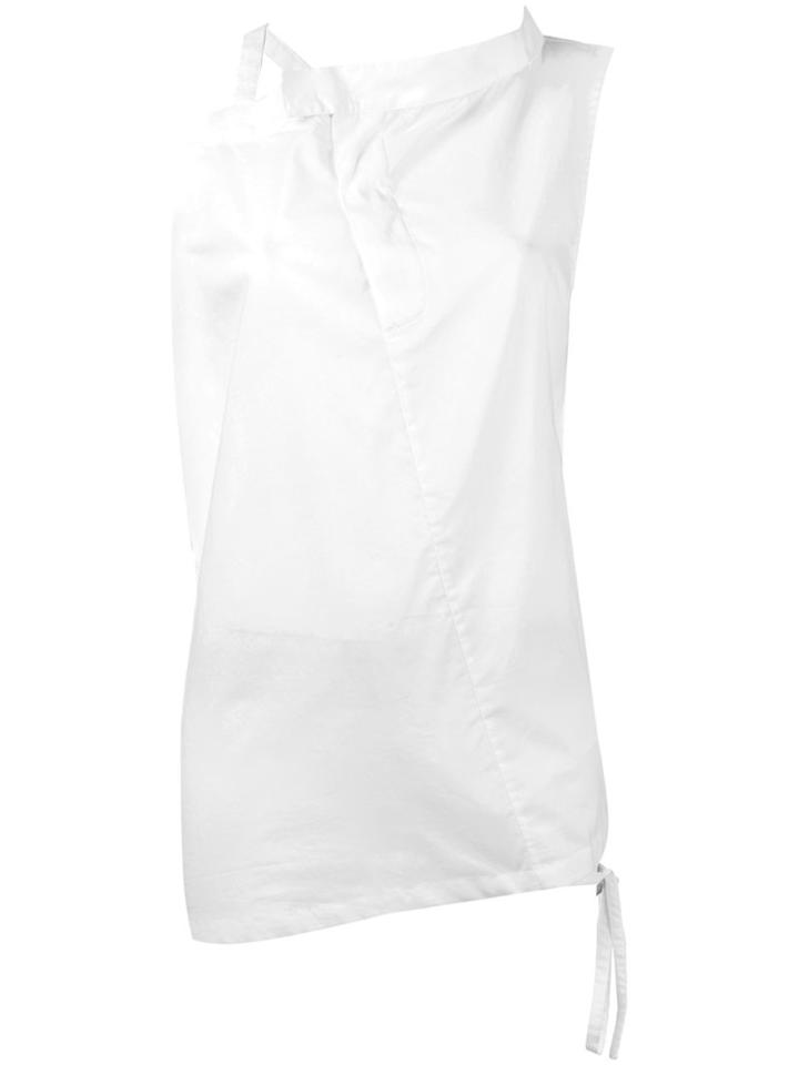 Ann Demeulemeester - Buckle Strap Detail Tank - Women - Cotton - 36, White, Cotton