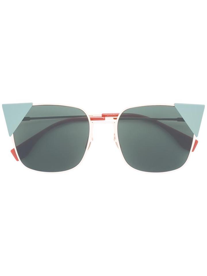 Fendi Lei Sunglasses, Women's, Grey, Acetate/metal