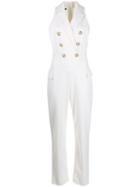 Balmain Double-breasted Jumpsuit - White