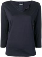 Kristensen Du Nord Classic T-shirt With Buttons - Blue