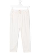 American Outfitters Kids Teen Drawstring Waist Trousers - White