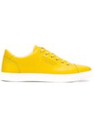 Dolce & Gabbana Classic Sneakers, Men's, Size: 42.5, Yellow/orange, Rubber/leather