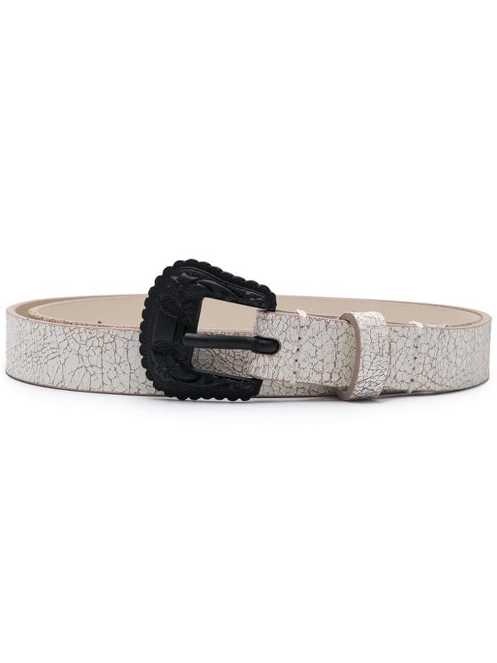 Diesel Cracked Effect Belt - Neutrals