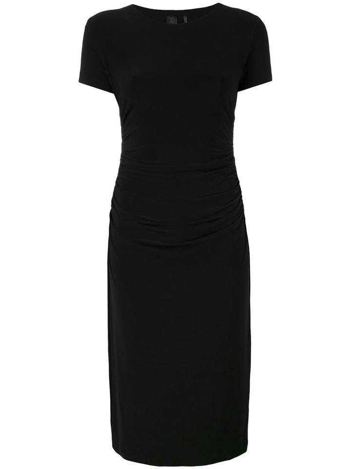 Norma Kamali - Fitted Midi Dress - Women - Polyester/spandex/elastane - S, Black, Polyester/spandex/elastane