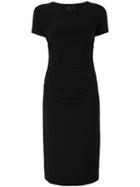 Norma Kamali - Fitted Midi Dress - Women - Polyester/spandex/elastane - S, Black, Polyester/spandex/elastane