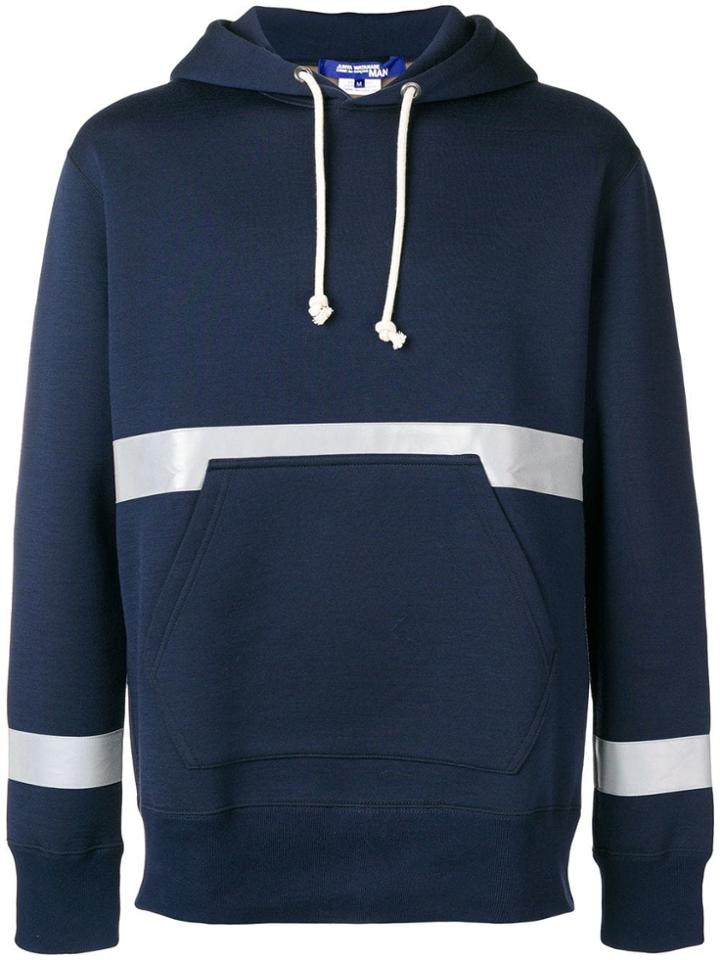 Junya Watanabe Man Reflexive Stripes Hoodie - Blue