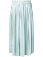 Elisabetta Franchi Pleated Midi Skirt - Blue
