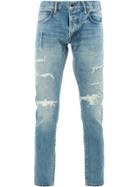 Mastercraft Union John Distressed Slim-fit Jeans - Blue