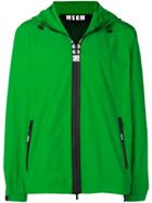 Msgm Hooded Zip-up Jacket - Green