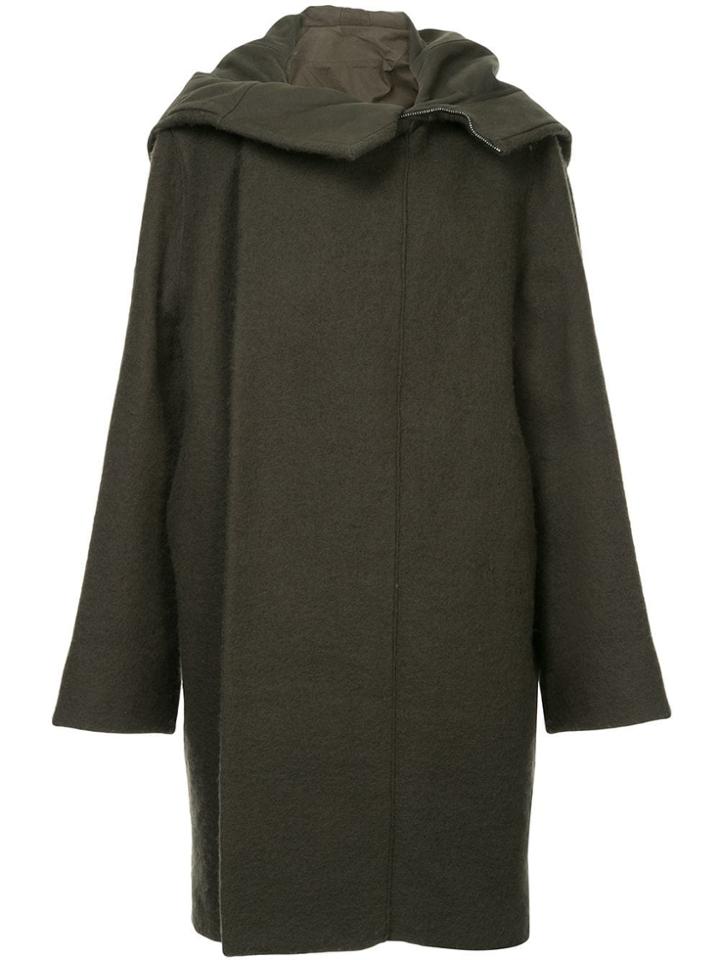 Rick Owens Secret Oversized Coat - Green