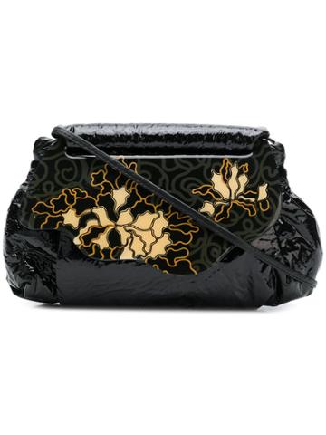 Rewind Vintage Affairs Floral Moon Bag - Black