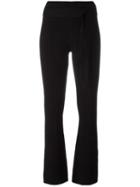 Designers Remix Ribbed Flared Pants, Women's, Size: Small, Black, Cotton/polyamide