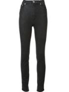 Sonia Rykiel Skinny Regular Trousers, Women's, Size: 36, Grey, Cotton/spandex/elastane