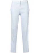 Luisa Cerano Cropped Tailored Trousers - Blue