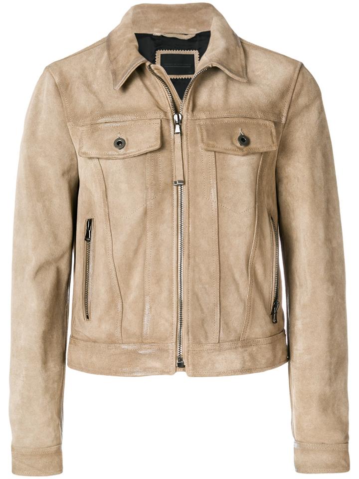Diesel Black Gold Lavenere Casual Collared Jacket With Front Pockets -