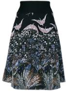 Valentino Landscape Jacquard Skirt, Women's, Size: Medium, Polyester/viscose