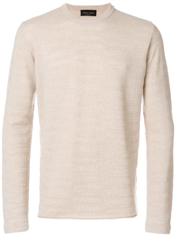 Roberto Collina Crew Neck Jumper - Nude & Neutrals
