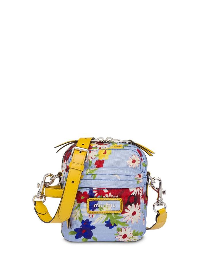 Miu Miu Cordura Bandoleer Bag - Blue