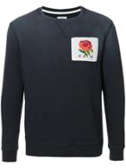 Kent & Curwen Logo Patch Sweatshirt - Blue