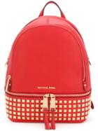 Michael Michael Kors Rhea Large Backpack - Red