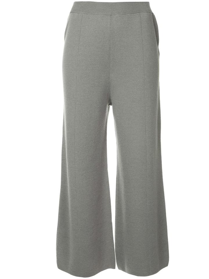 G.v.g.v. Milano Ribbed Bow Knot Back Trousers - Grey