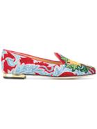 Charlotte Olympia Patterned Slippers - Red