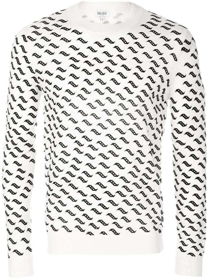 Kenzo Geo Tiger Sweater - Nude & Neutrals