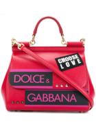 Dolce & Gabbana Sicily Logo Tote - Red