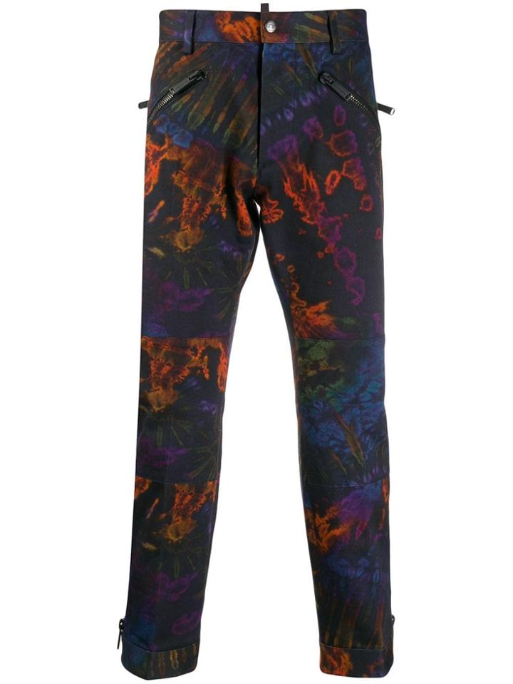 Dsquared2 Tie-dye Printed Trousers - Blue