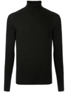 Ernest W. Baker Ribbed Turtleneck Jumper - Black