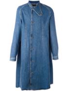 J.w.anderson Midi Denim Coat, Men's, Size: 48, Blue, Cotton