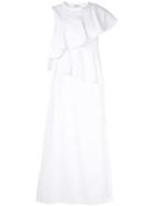 Goen.j Ruffle-trimmed Midi Dress - White