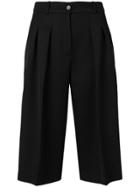 Jil Sander Navy Wide Leg Bermuda Shorts - Black