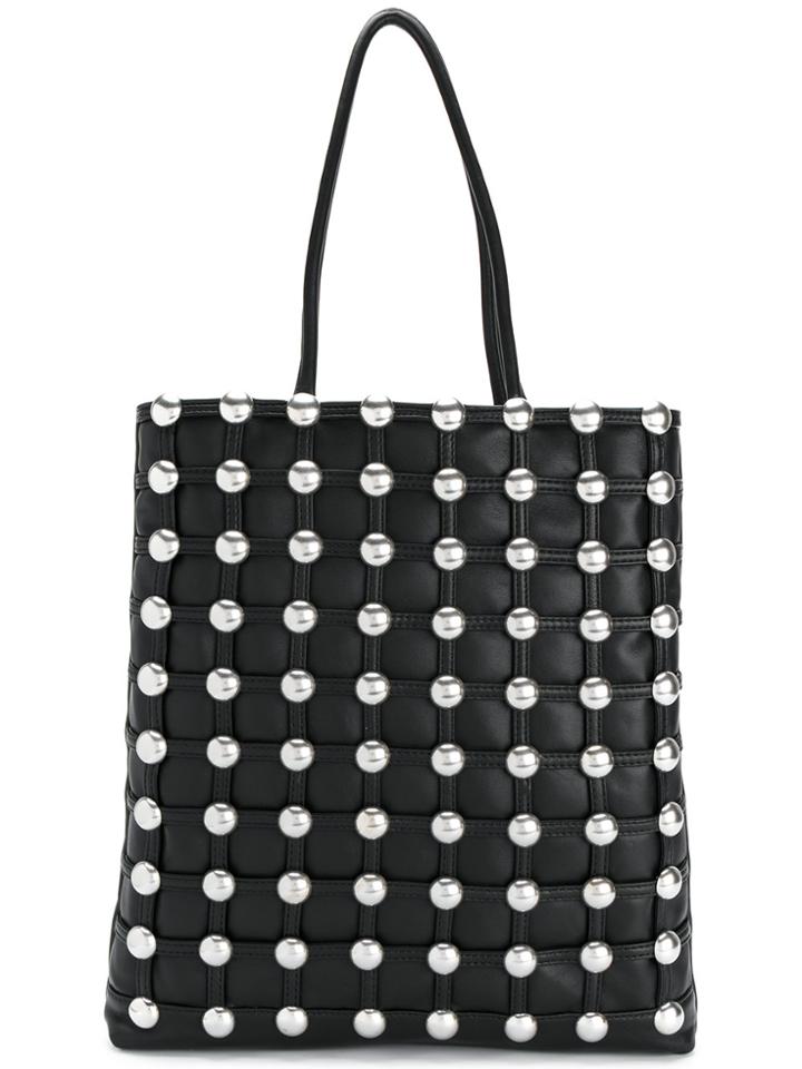 Alexander Wang Dome Stud Cage Shopper Bag - Black