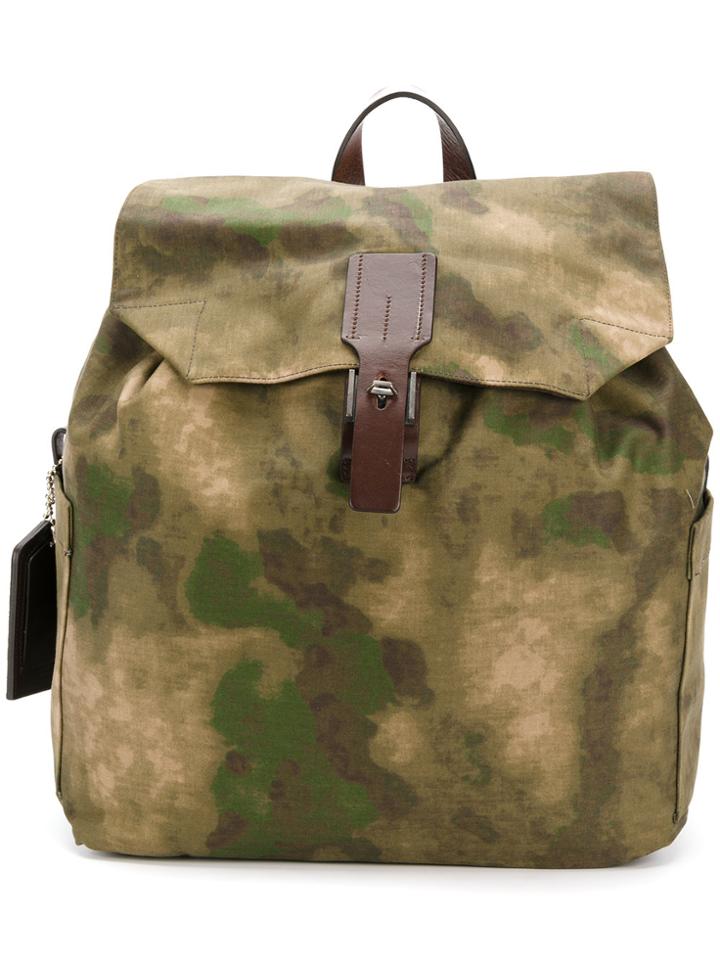 Golden Goose Deluxe Brand Camouflage Backpack - Green