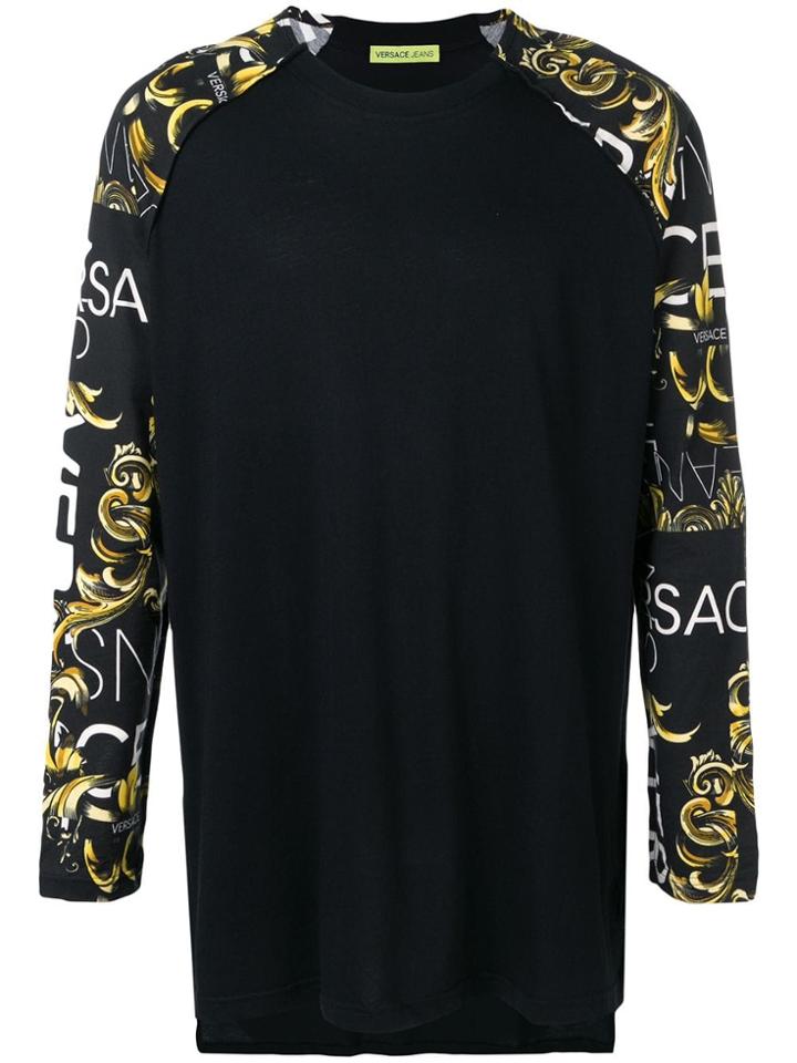 Versace Jeans Printed Top - Black
