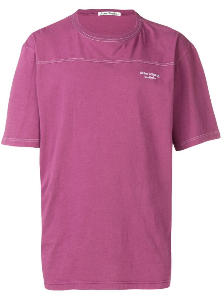Acne Studios Logo T-shirt - Purple