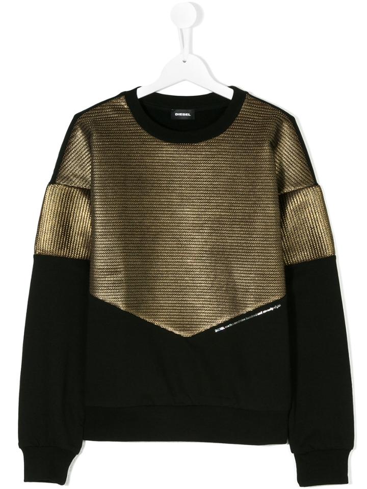 Diesel Kids Metallic Sweatshirt - Black
