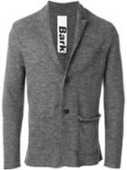 Bark Knit Blazer, Men's, Size: L, Grey, Linen/flax/polyester
