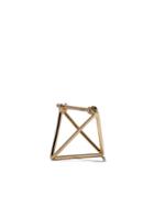 Shihara 18kt Yellow Gold 3d 10mm Triangle Earring - Unavailable