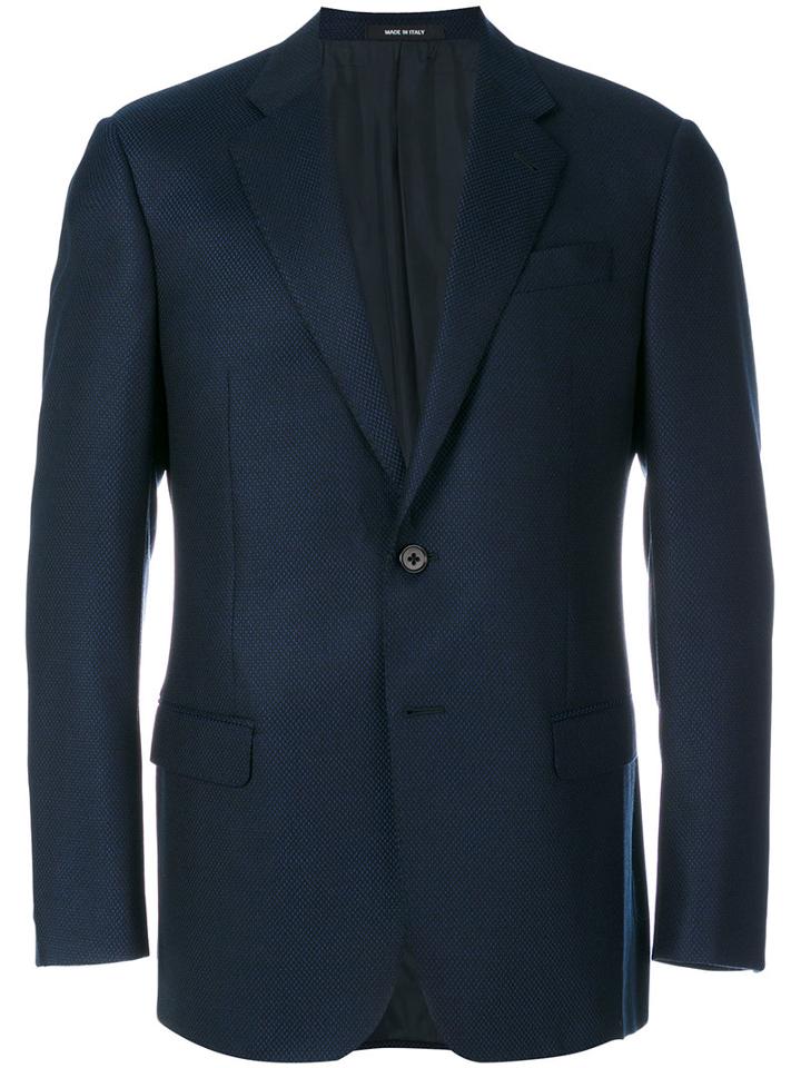 Giorgio Armani - Classic Blazer - Men - Viscose/cashmere/virgin Wool - 54, Blue, Viscose/cashmere/virgin Wool
