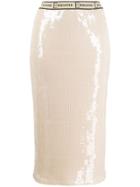 Ermanno Ermanno Sequin Embellished Pencil Skirt - Neutrals