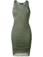 Alexander Wang Open Knit Dress, Women's, Size: Large, Green, Nylon/polyester/rayon