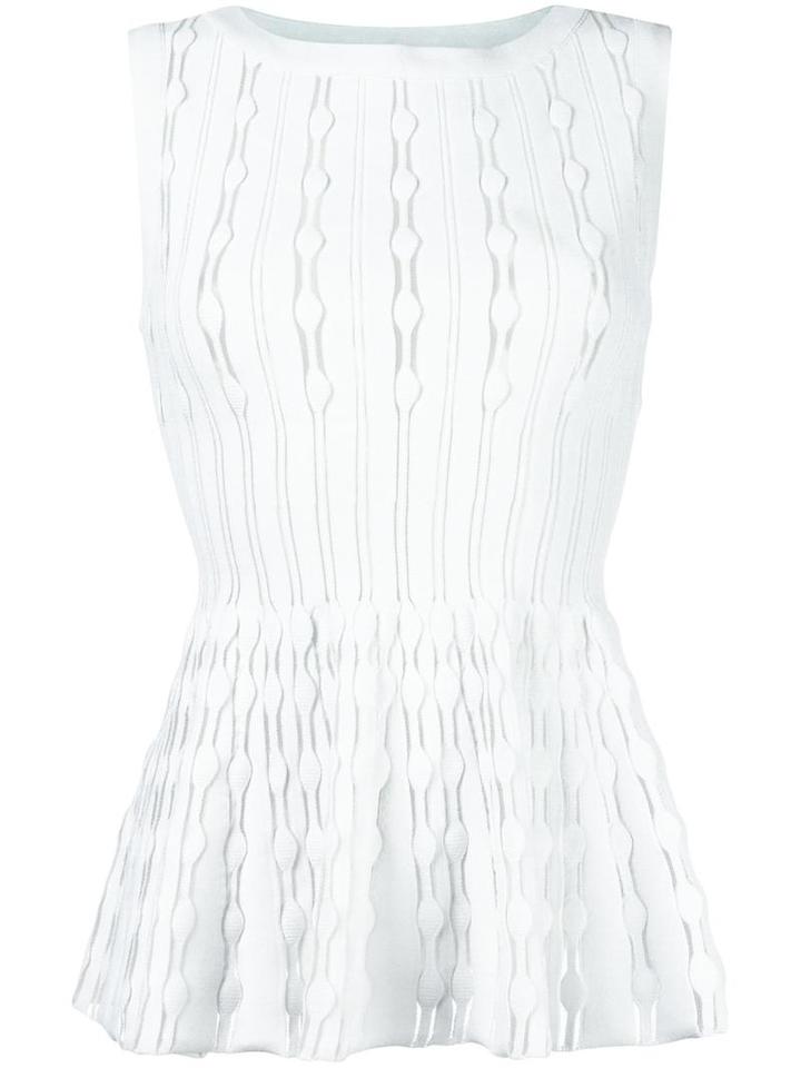 Alaïa Bossa Nova Blouse, Women's, Size: 36, White, Viscose/polyester/polyamide/spandex/elastane