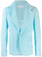 Walter Van Beirendonck Pre-owned Vintage Jacquard Blazer - Blue