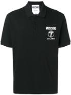Moschino Front Logo Polo Shirt - Black