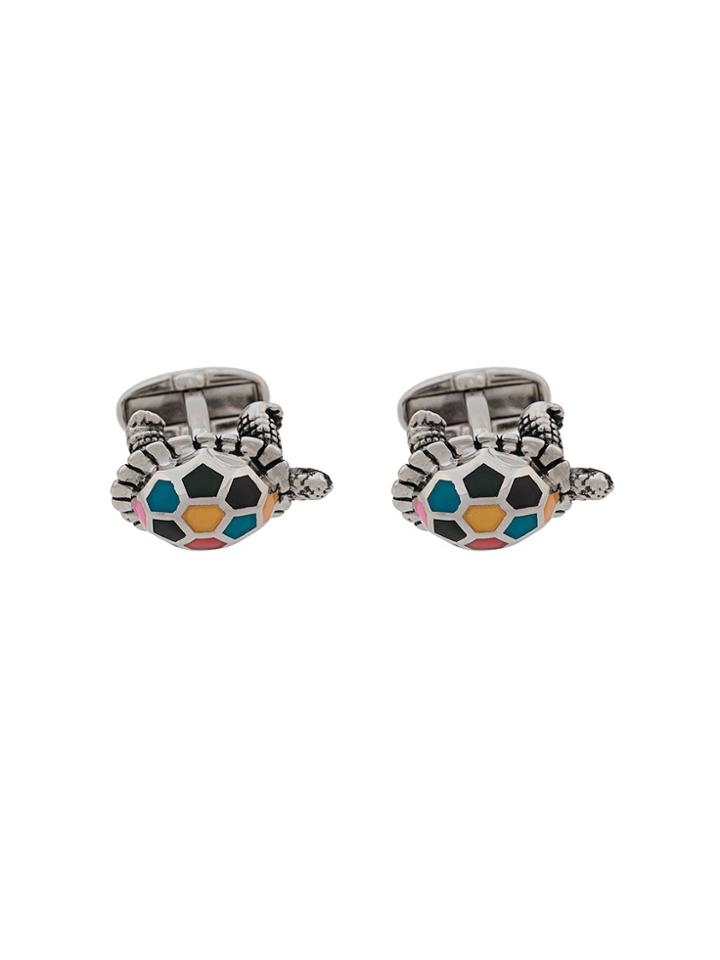 Paul Smith Multi-coloured Turtle Cufflinks - Metallic
