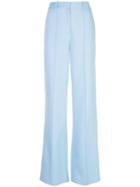 Adam Lippes Flared High Waisted Trousers - Blue